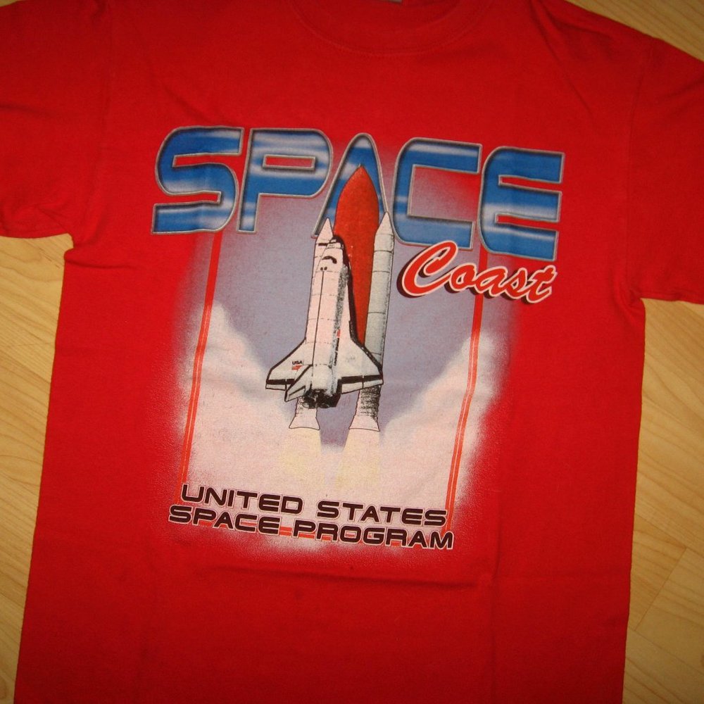 Usa Space Program Rocket Tee - Small Short - image 1